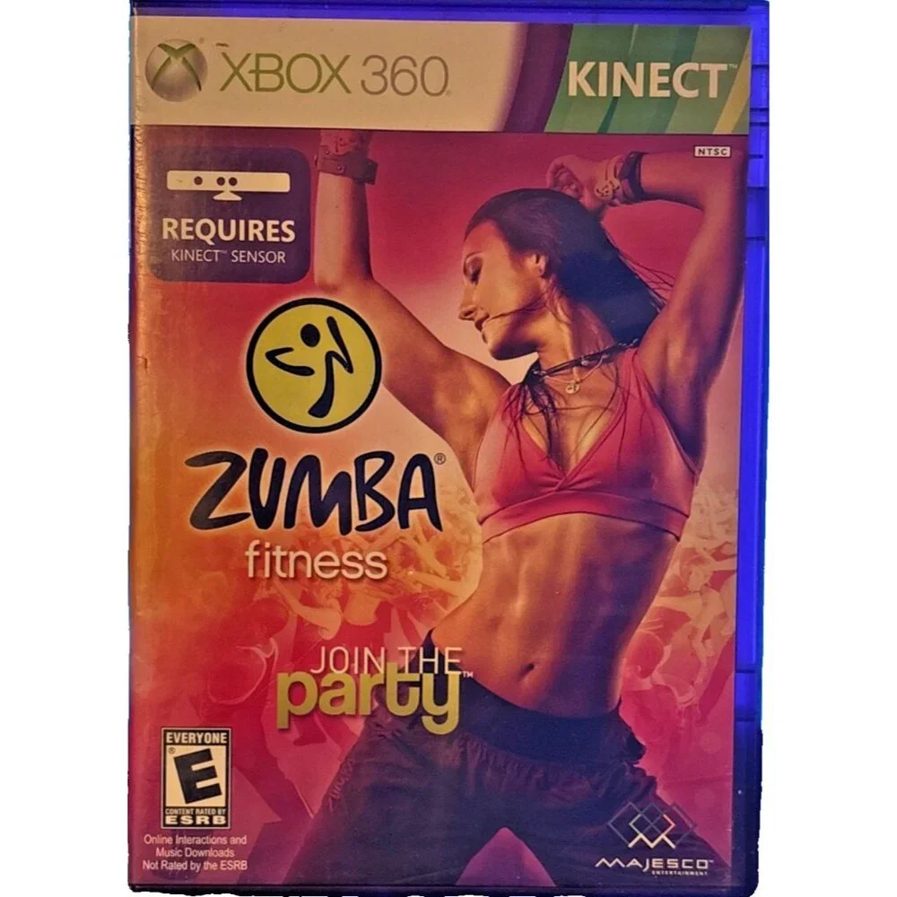 Vintage XBOX 360 Kinect Zumba Fitness Microsoft Join The Party Used